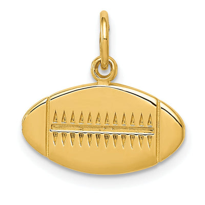 14k Yellow Gold Football Charm Pendant at $ 96.03 only from Jewelryshopping.com
