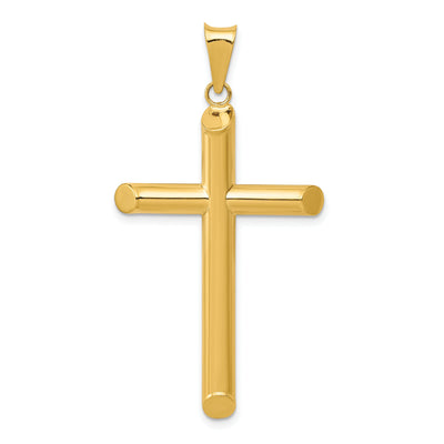 14k Yellow Gold 3-D Polished Hollow Cross Pendant at $ 158.12 only from Jewelryshopping.com