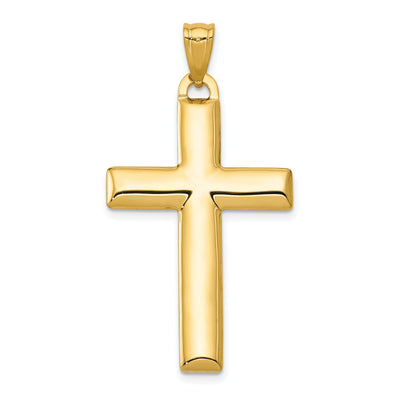 14k Yellow Gold Rhodium Reversible Cross Pendant at $ 162.72 only from Jewelryshopping.com