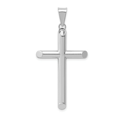 14k White Gold Polished Hollow Cross Pendant at $ 149.36 only from Jewelryshopping.com