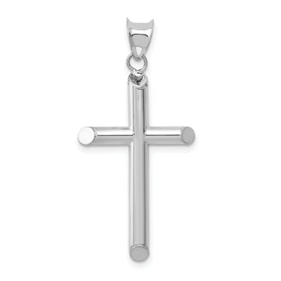 14k White Gold Hollow Cross Pendant at $ 131.8 only from Jewelryshopping.com