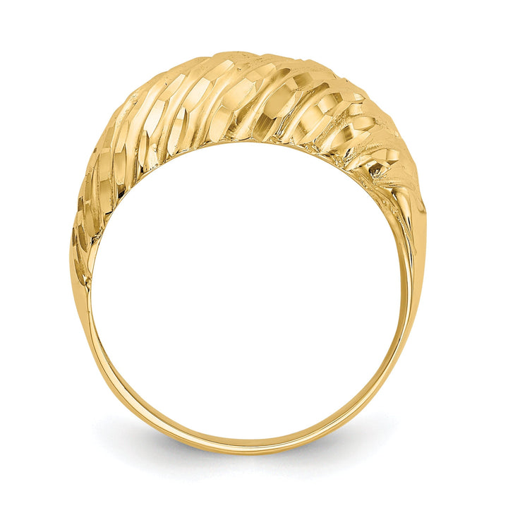 14kt Yellow Gold D.C Polished Domed Ring