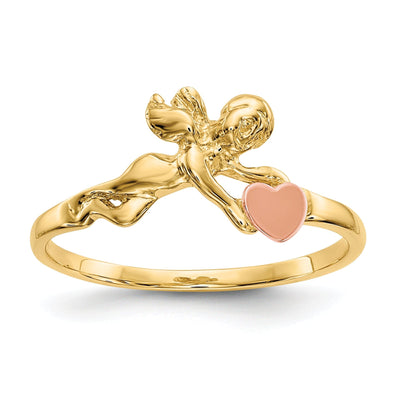 14k Yellow Gold Polished Angel Ring at $ 116.86 only from Jewelryshopping.com