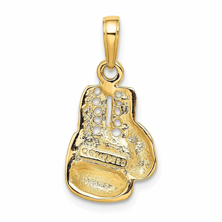 14 Yellow Gold Large Boxing Glove Charm Pendant