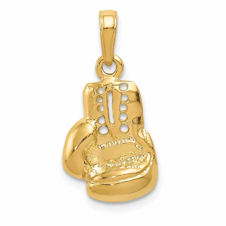 14 Yellow Gold Large Boxing Glove Charm Pendant