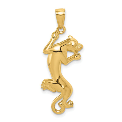 14K Yellow Gold Solid Polished Finish Gold Panther Charm Pendant at $ 250.43 only from Jewelryshopping.com