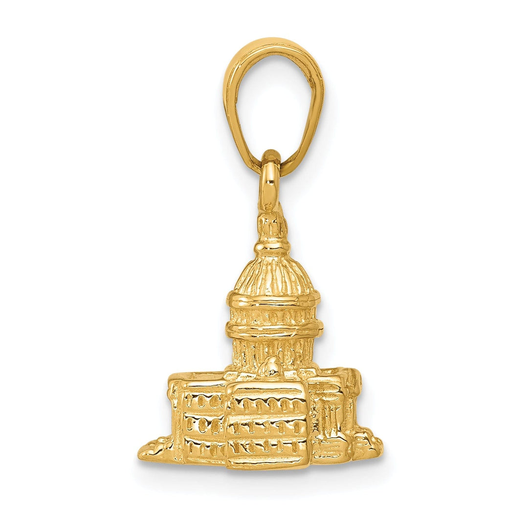 14k Yellow Gold Washington D.C. Capital Pendant