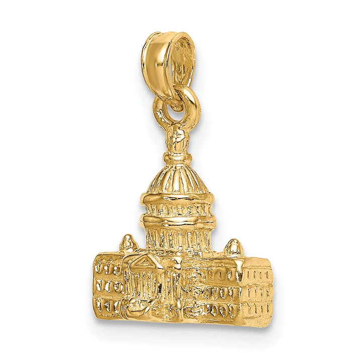 14k Yellow Gold Washington D.C. Capital Pendant