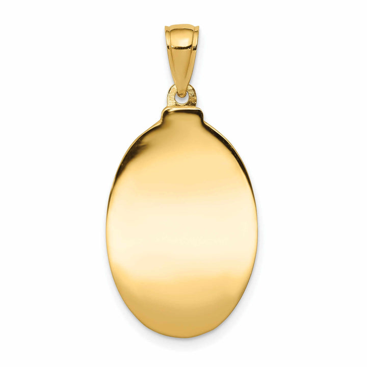 14 Yellow Gold Saint Anthony Oval Medal Pendant