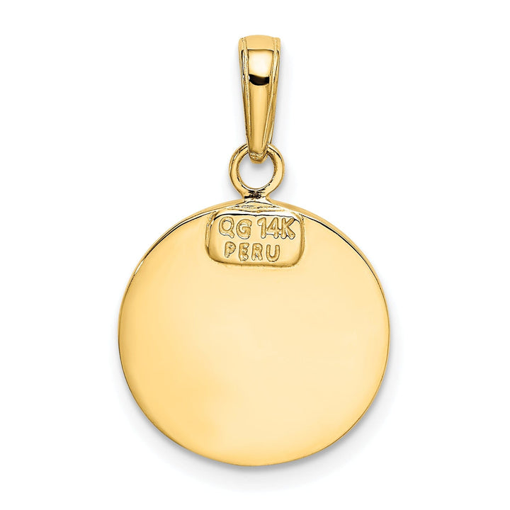 14k Yellow Gold Saint Michael Medal Pendant