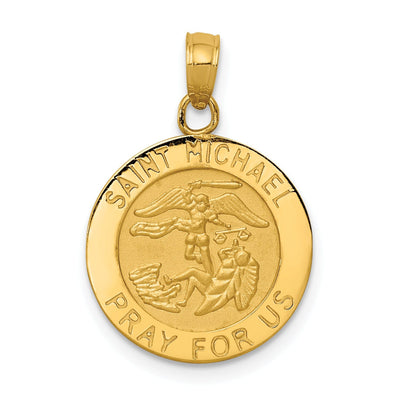14k Yellow Gold Saint Michael Medal Pendant at $ 147.71 only from Jewelryshopping.com
