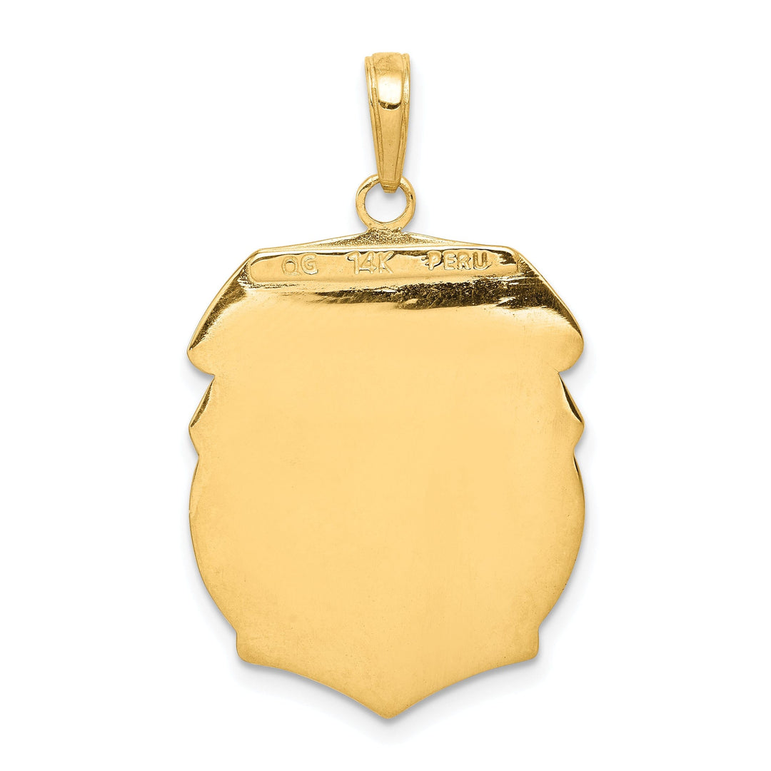 14k Yellow Gold Saint Michael Protect Us Medal