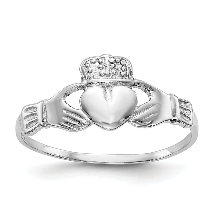 14kt White Gold Claddagh Ring