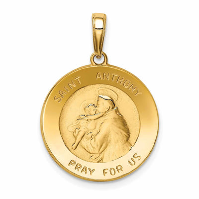 14 Yellow Gold Saint Anthony Small Round Medal at $ 267.15 only from Jewelryshopping.com