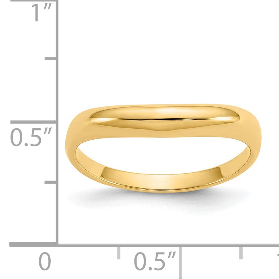 14k Yellow Gold Timeless Creations Wave Ring