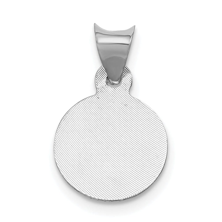 14k White Gold Our Lady of Guadalupe Pendant