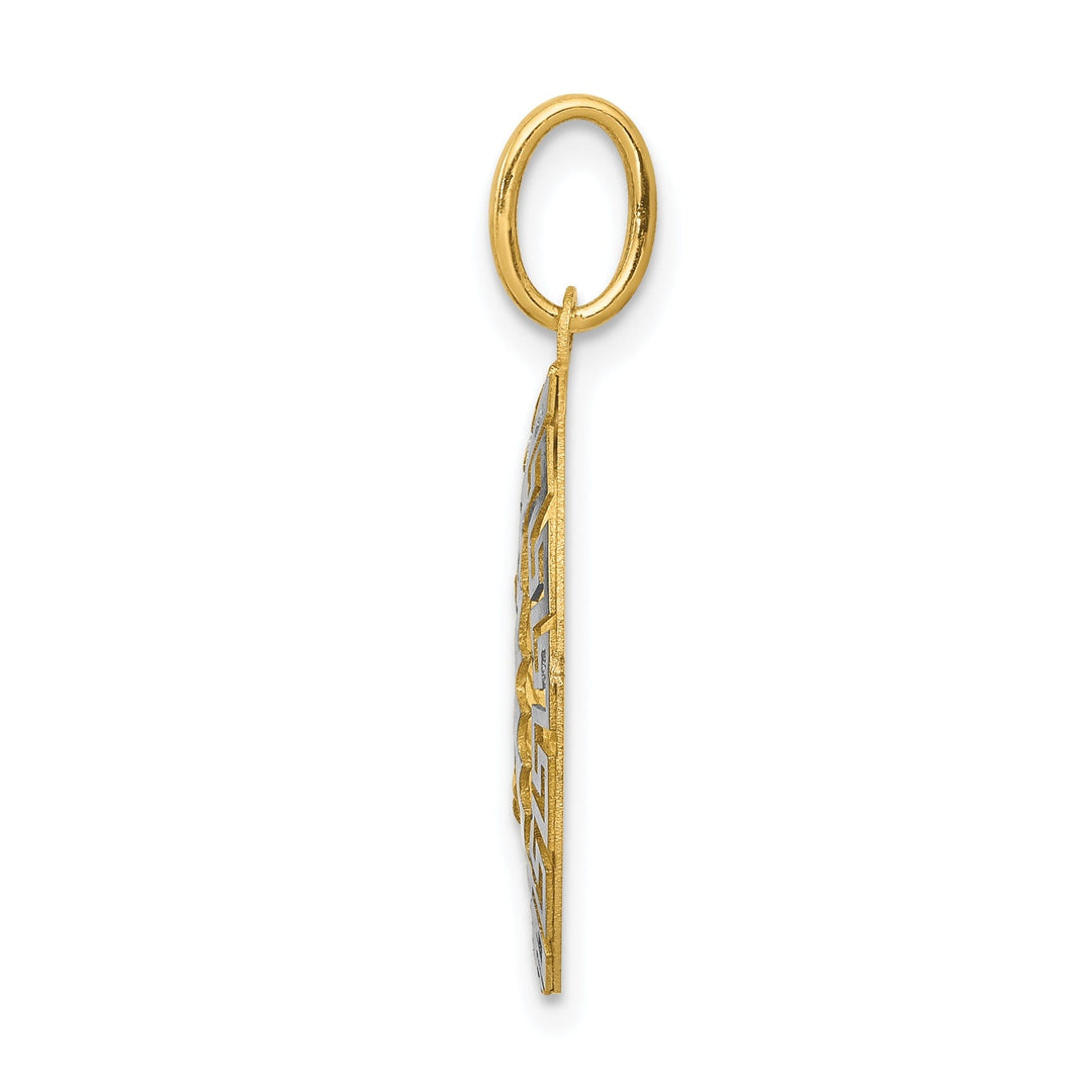 14k Two-Tone Gold Our Lady Of Guadalupe Charm