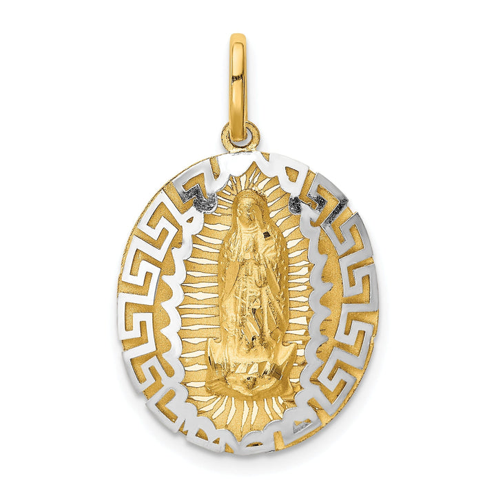 14k Two-Tone Gold Our Lady Of Guadalupe Charm