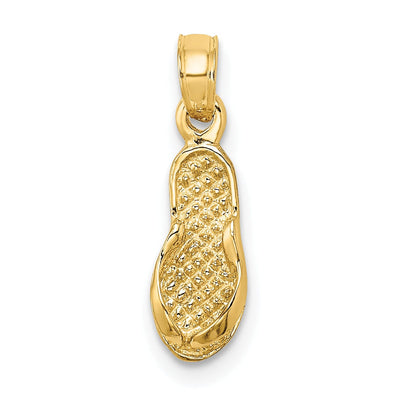 14K Yellow Gold Solid Polished Finish Single Flip-Flop Charm Pendant at $ 64.7 only from Jewelryshopping.com