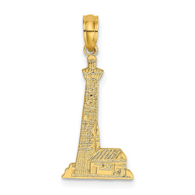 14K Yellow Gold Polished Finish Lighthouse with Side Building Charm at $ 61.52 only from Jewelryshopping.com