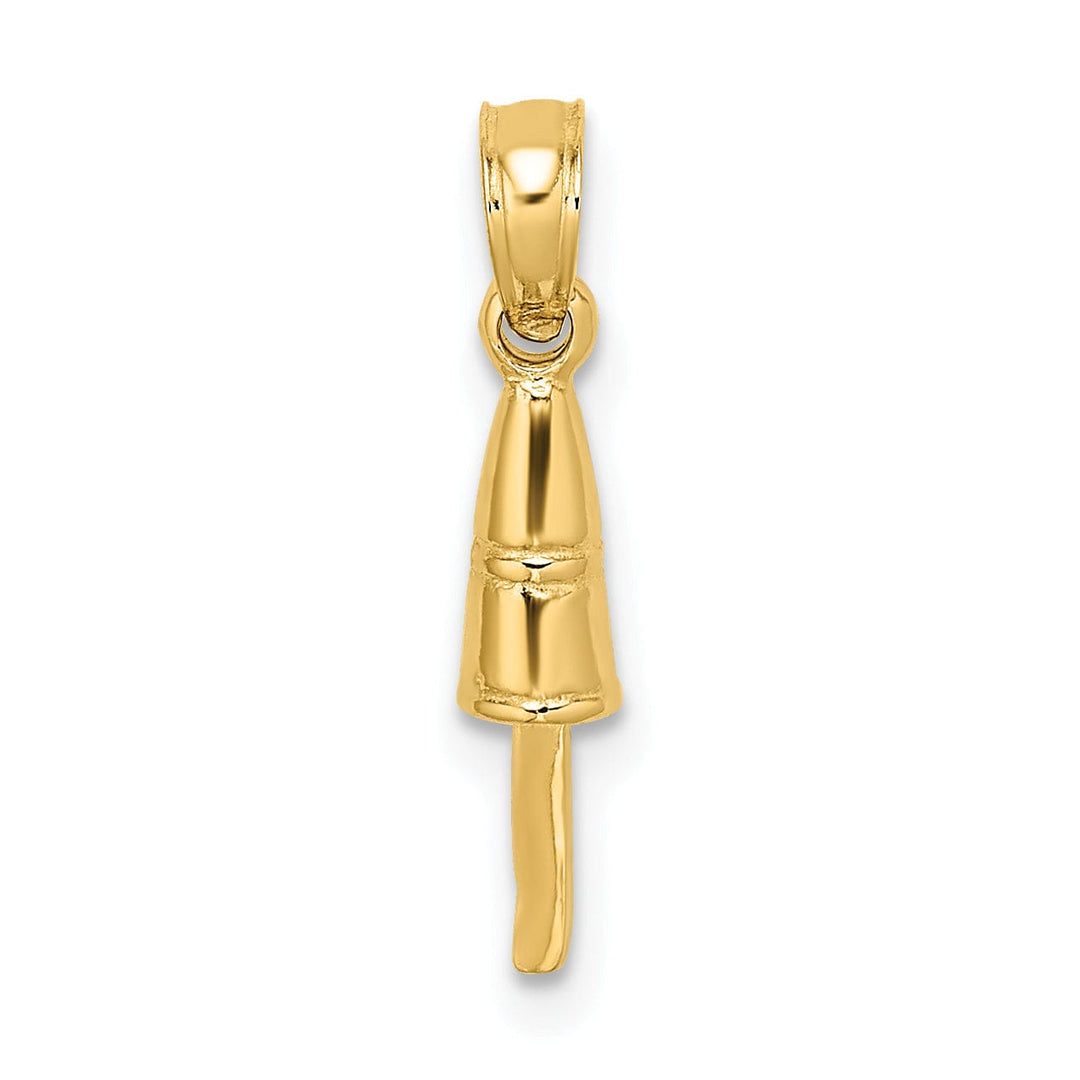 14K Yellow Gold Polished Finish 3-D Buoy Charm Pendant