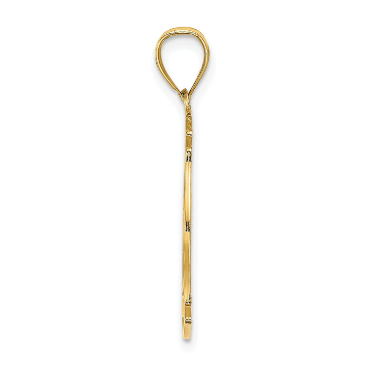 14k Yellow Gold Polished Finish VFD MEMBER in Shield Charm Pendant