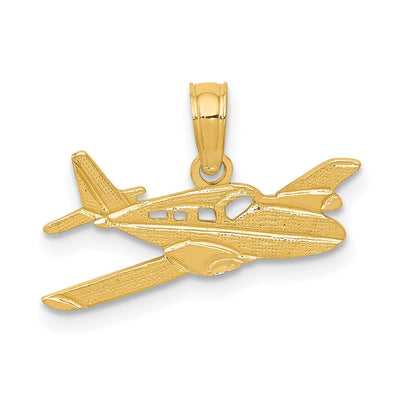 14k Yellow Gold Cessna Plane Pendant at $ 69.34 only from Jewelryshopping.com