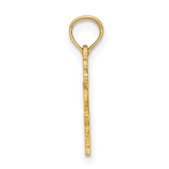 14K Yellow Gold Polished Finish Zodiac VIRGO Charm Pendant