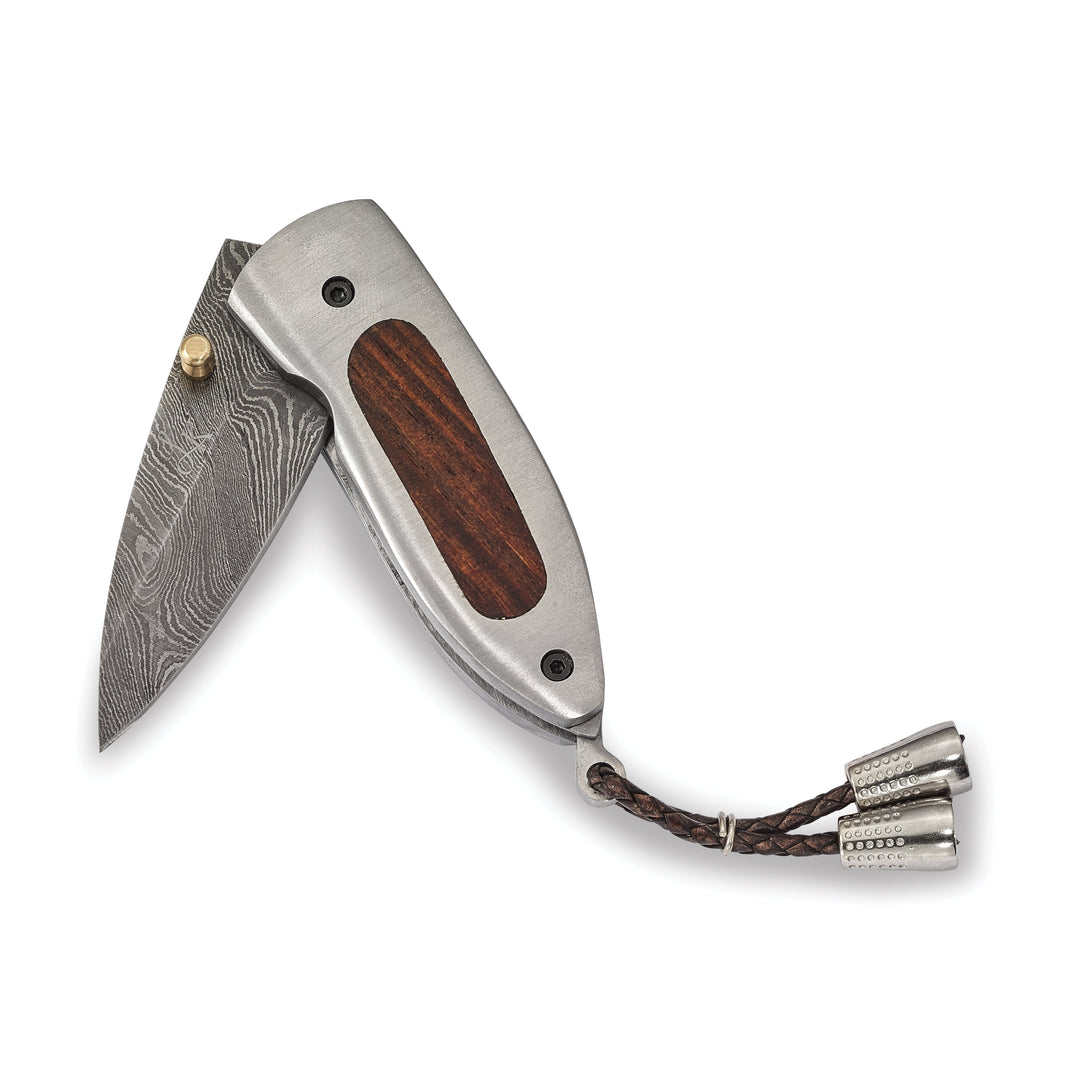 Damascus Steel Blade Tali Wood Handle Knife