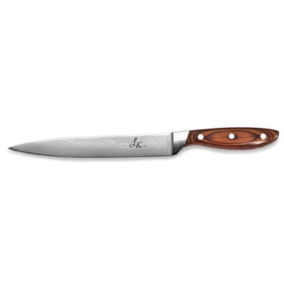 Damascus Steel Pakka Wood Handle 8''Knife