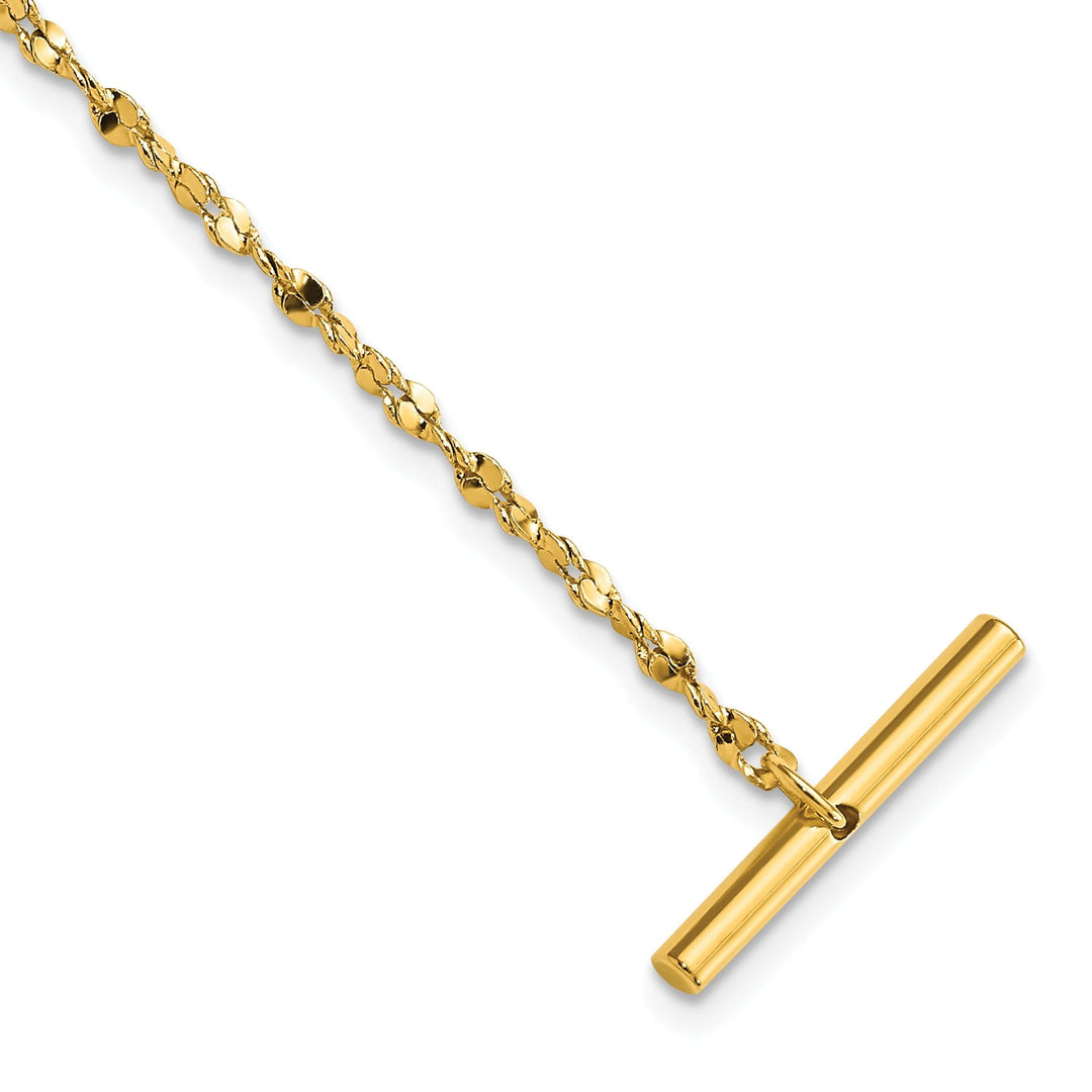 Gold Plated Nugget Tie Chain