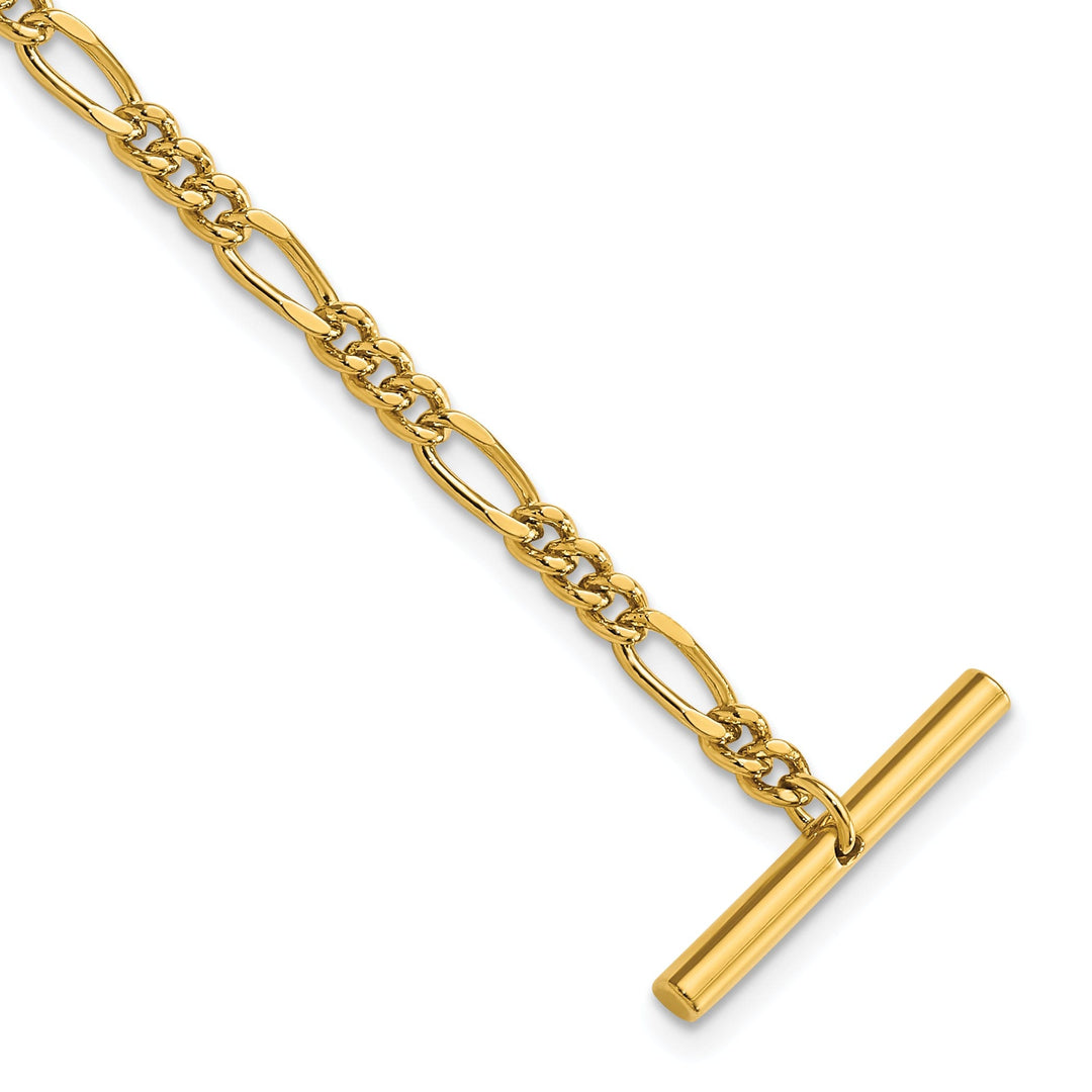Gold Plated Figaro Tie Chain