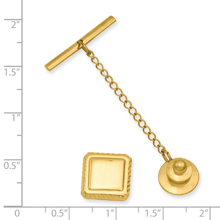 Gold Plated Square Tie Tac