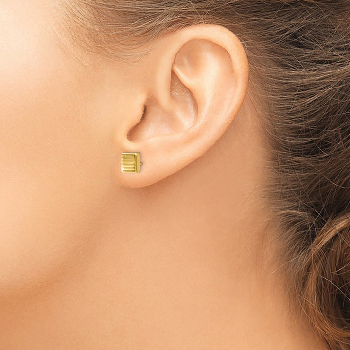 14k Yellow Gold Post Earrings