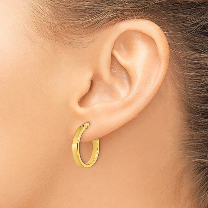 14k Yellow Gold Polished Earrings