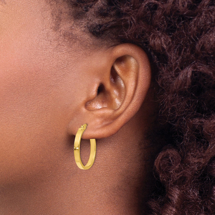 14k Yellow Gold Polished Earrings