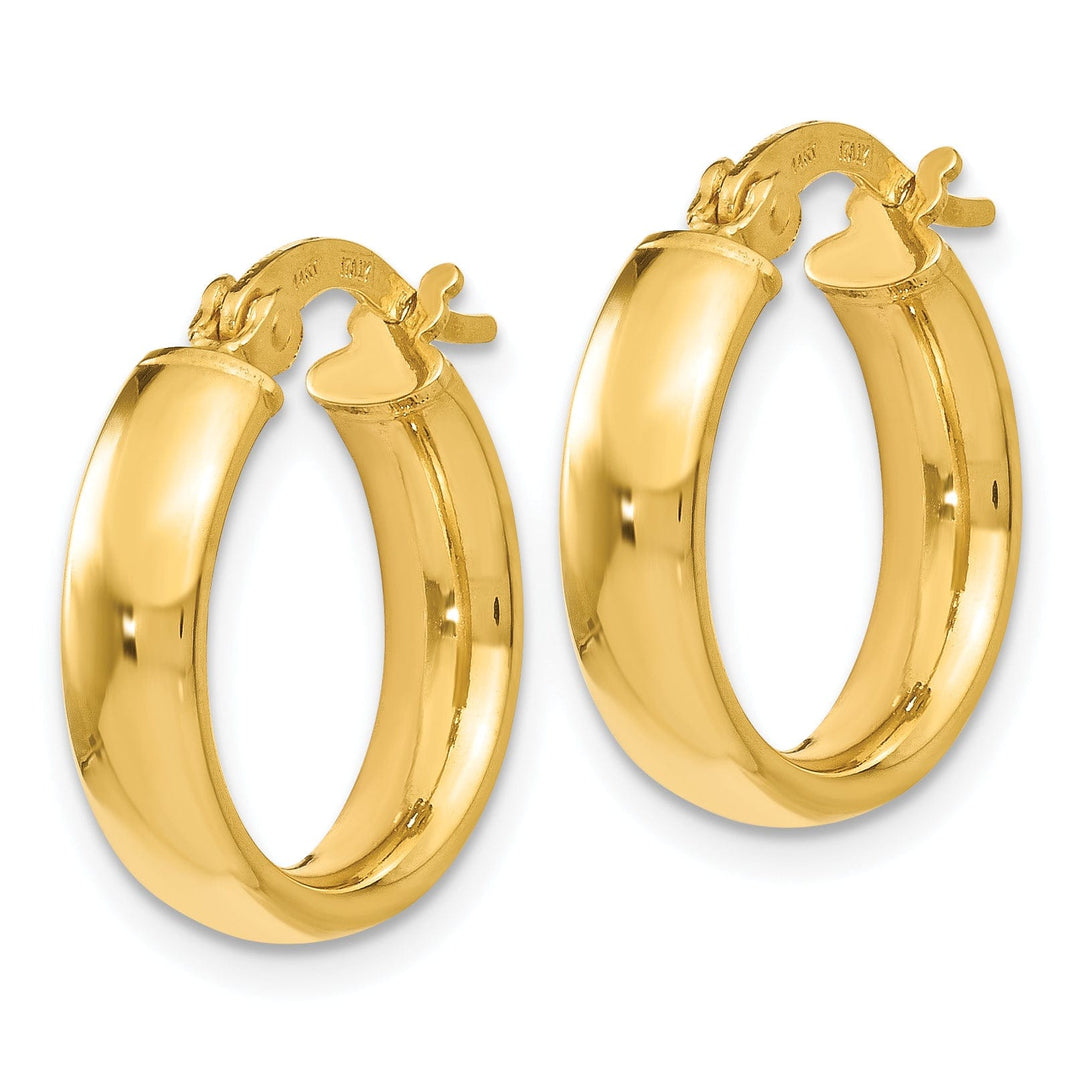 14k Yellow Gold Polished Earrings