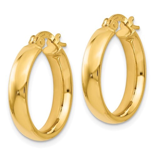 14k Yellow Gold Polished Earrings