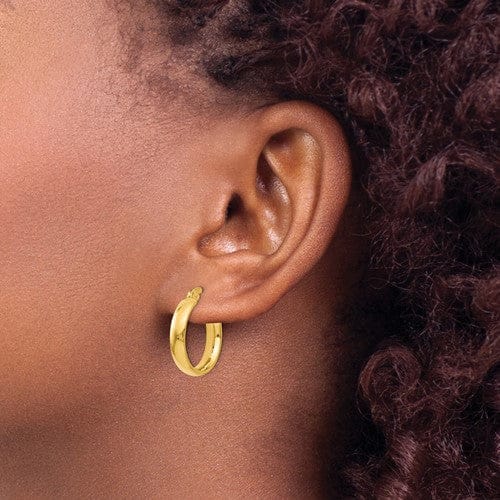 14k Yellow Gold Polished Earrings