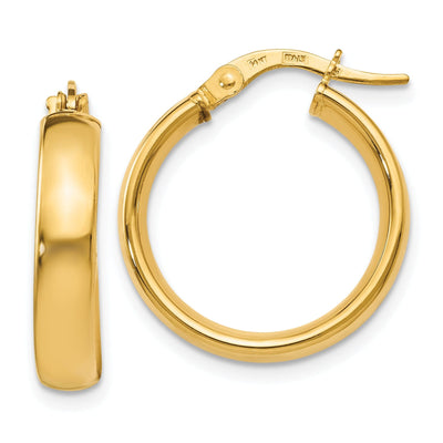 14k Yellow Gold Polished Earrings at $ 174.22 only from Jewelryshopping.com