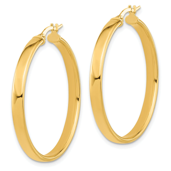 14k Yellow Gold Polished Finish Earrings