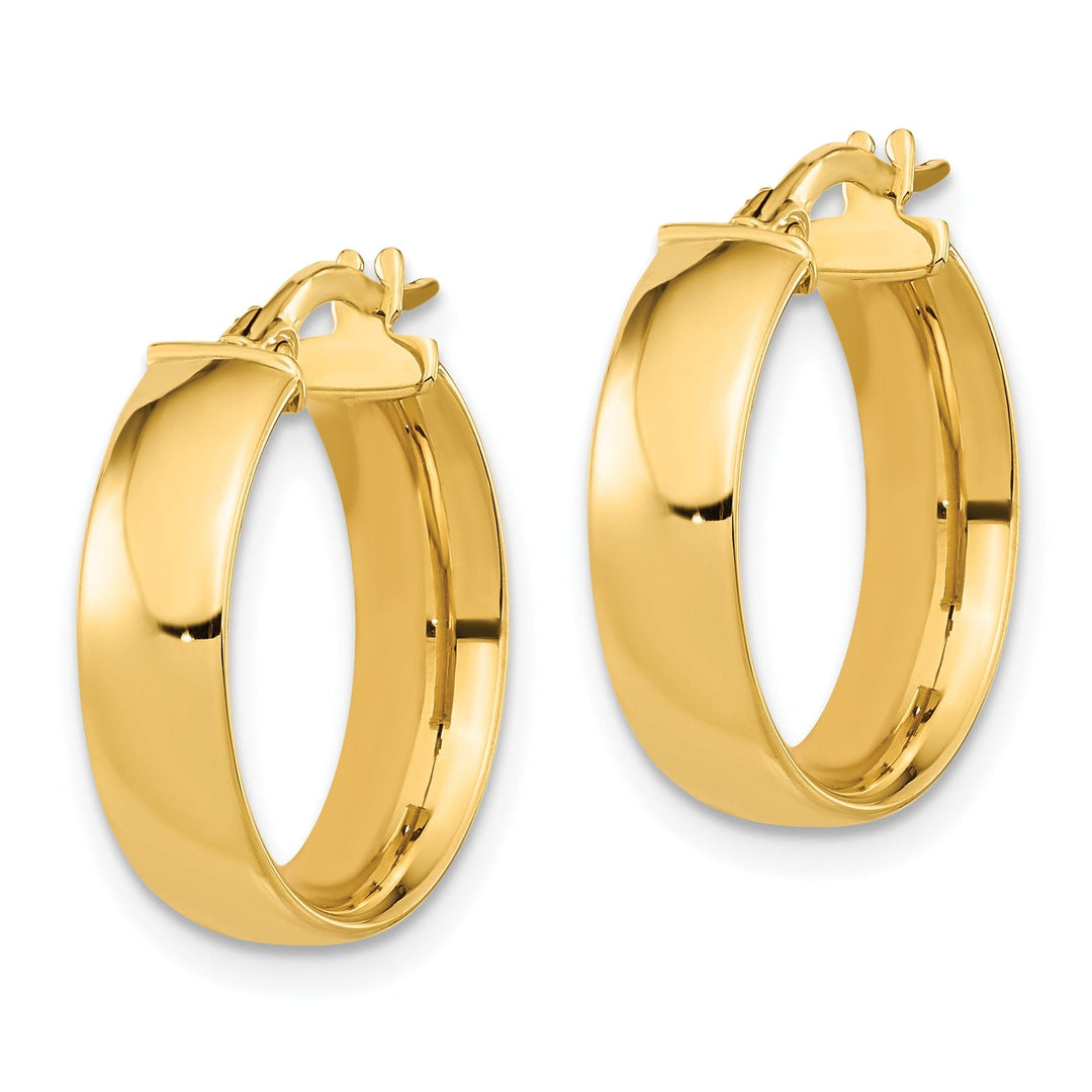 14k Yellow Gold Polished Finish Earrings