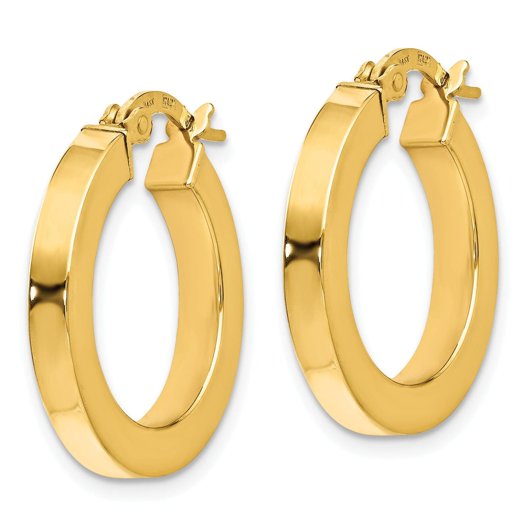 14k Yellow Gold Polished Finish Earrings