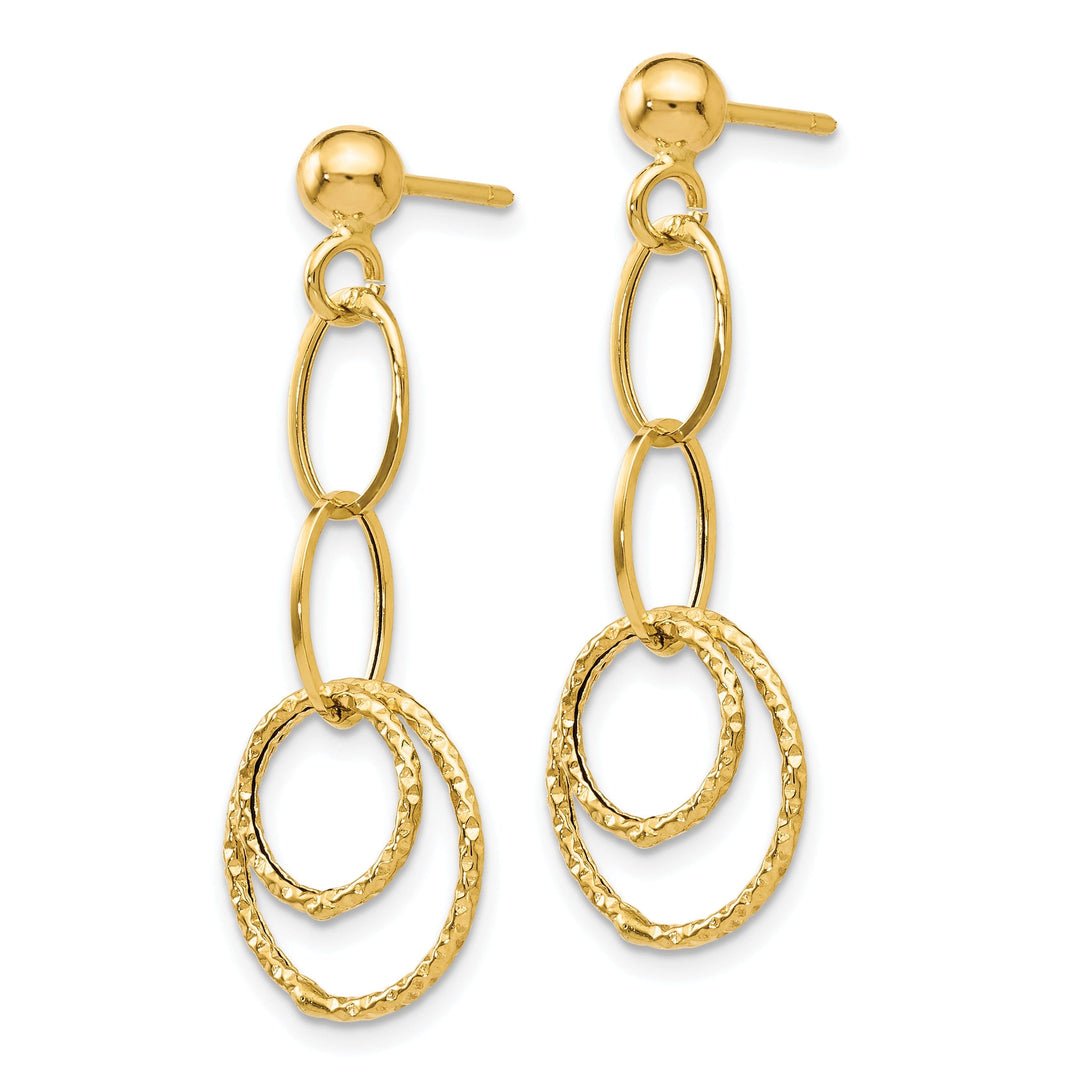 14k Yellow Gold Dangle Earrings