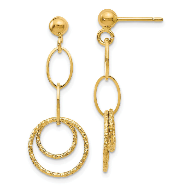 14k Yellow Gold Dangle Earrings