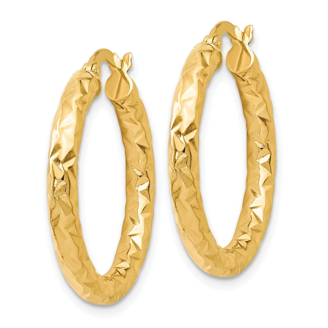 14k Yellow Gold Forever Lite Hoop Earrings