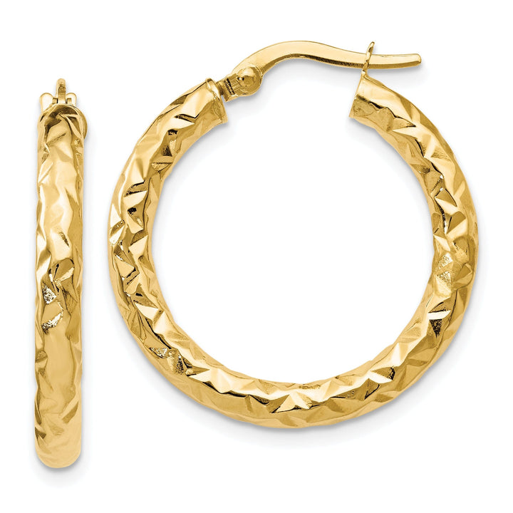 14k Yellow Gold Forever Lite Hoop Earrings