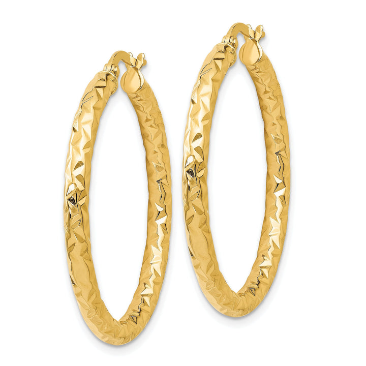 14k Yellow Gold Forever Lite Hoop Earrings