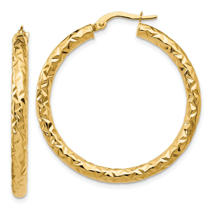 14k Yellow Gold Forever Lite Hoop Earrings