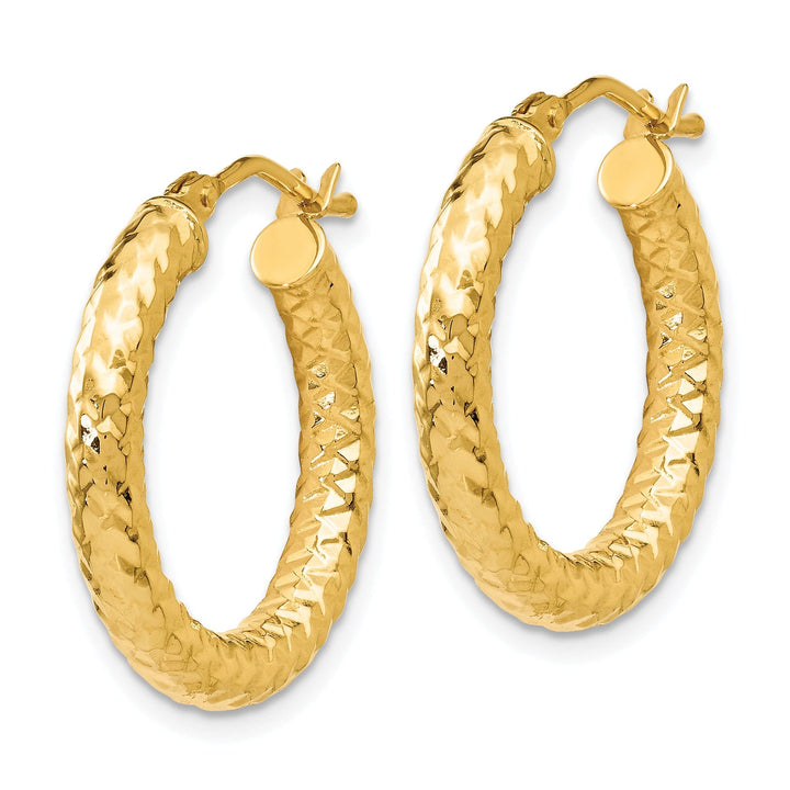 14k Yellow Gold Forever Lite Hoop Earrings